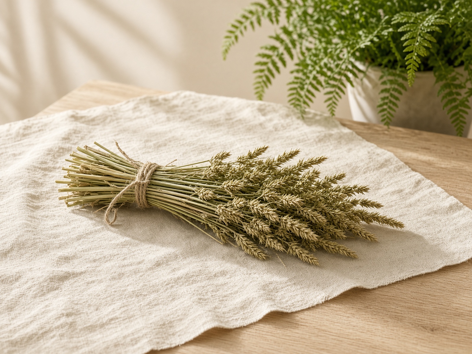Bundle of timothy hay tied with twine